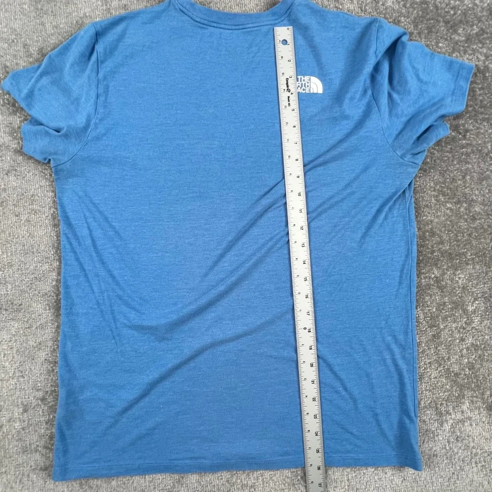 The North Face Mens Bear Logo Graphic T-Shirt Blue Heather AXJW Large